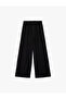 Beli Lace-Up Comfortable Fit Wide Leg Linen Blend Trousers - 4