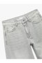 Regular-Waist Buttoned Pocket Cotton Wide-Leg Jeans - Bianca Wide-Leg Jeans - 6