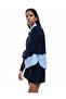 Long Sleeve Shirt Collar Hair Knitting Textured Viscose Blended Sweater - 2
