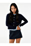Long Sleeve Ribbed Buttoned Crew Neck Knitwear Cardigan - 2