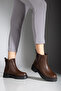 |   En |   Comfort Mold Thick Sole Brown Leather Chelsea Boots