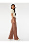 Comfortable Fit High Waist Trousers with Lace-Up Waist - 2