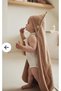 Outlet-100% Cotton Girls-Boys Newborn-Baby Bath Towel Swaddle Plain /Brown - 2
