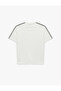Relaxed Fit Geometric Print Short Sleeve V-Neck Sports T-Shirt - 5