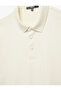 Regular Fit Short Sleeve Polo Neck T-Shirt with Snap Button Detail - 5