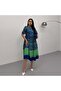 Green Patterned Terikoton Dress - 2