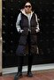 Hooded Zipper Closure Double Sided Inflatable Vest BLACK-STONE 8226 - 2