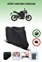 Black Honda Cb 250 R Rear Bag Compatible Motorcycle Tarpaulin Waterproof Durable Fabric