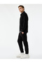 Cotton Zippered Pocket Waist Lace-Up Jogger Sweatpants