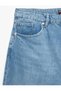 Cotton Regular Waist Pocket Detailed Vintage Straight Fit Jean Trousers - 6