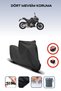 Black Arora Sk 250 Kv Compatible Motorcycle Tarpaulin, Motor Cover