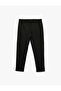 Straight Fit Pike Fabric Pocketed Relaxed Cut Pants with Lace-Up Waist - 3