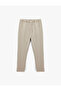 Viscose Blended Pocket Detailed Relaxed Cut Waist Lace up Trousers - 2