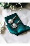 Crystal Stone Round Pearl Earrings - 2