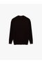 Regular Fit Long Sleeve Textured Cotton Mock Neck Winter Knitwear Sweater - 3