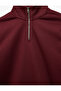 Long Sleeve Ribbed Basic Half Zip Sweatshirt - 5