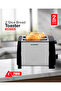 2-Slice Bread Toaster 800.0 W OMBT2398 Silver/Black