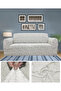 Seat Cover Seat Cover Jacquard Flexible and Elastic Washable 3 Seater Sofa Bed Cover One Piece