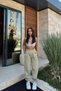 Women's High Waist Elastic Leg Relaxed Cut Winter Sweatpants - 5
