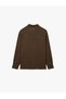 Regular Fit Long Sleeve Classic Collar Linen Shirt - 4