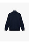 Long Sleeve Ribbed Basic Half Zip Sweatshirt - 5