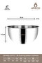 Satin Stainless Steel 3-Piece Mixing Bowl Multi-Purpose Bowl Set - 5