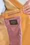 Alfredi Men's Oversize Large Size Yellow Straw Fabric Blazer Jacket - 8