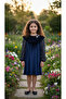 Velvet Dress with Sequined Sleeves - 6