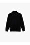 Long Sleeve Ribbed Half Zip Sweatshirt - 4