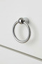 Ring Pendulum Furniture Handle - Single Screw - 60 mm Chrome Cabinet and Drawer Handle