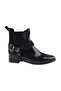 Black Stone Detailed Women's Rain Boots
