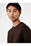 Long Sleeve Cotton Crew Neck Basic Sweatshirt