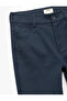 Cotton Button Pocket Detailed Basic Trousers - 5