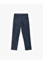 Cotton Button Pocket Detailed Basic Trousers - 4