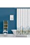 Bathroom Curtain 2558 1x180x200, Curtain Pipe Hanger Corner Pipe White Gift, Shower Curtain Set - 2