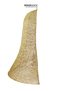 Christmas Ornament Glittered One-Way Wire Half Bell Gold 50 cm - 2