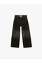 Cotton Pocketed Wide Leg Denim Pants - 4
