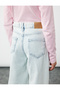 Cotton Pocket Detail Parachute Cut Denim Trousers - 3