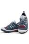 Genuine Leather Gray Claret Red Rubber Laced Children's Outdoor Shoes - 7