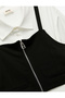 Zippered Strap Top Detailed Cotton Long Sleeve Shirt - 6