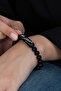 2 Pcs Matte and Shiny K. Ataturk Signed Black Bead Stone Unisex Bracelet Pair Bbb21 - 8