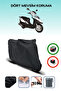 Black Rks Ry18 Rear Bag Compatible Motorcycle Tarpaulin Waterproof Durable Fabric