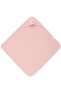 Hooded Muslin Baby Towel, Pink - 2