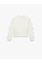 Bow Detailed Long Sleeve Crew Neck Knitwear Sweater - 5