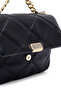 Women's Black Long Strap Quilted Crossbody Bag 25Abd2709Kp - 8