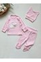 100% Cotton 0-3 Months Newborn Baby Girl Hospital Release Set of 3 / Bodysuit Set - 3