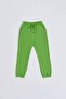 Girl's Green Organic Sweatpants with Two Pockets - 5