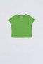 Organic Green Crop T-Shirt Girl's Round Neck - 3