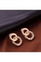 Four Piece Jewelry Set Necklace, Bracelet, Earrings, and Ring Gold - 2