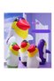 70cm Medium Inflatable Penguin Tumbler Cartoon Animal Boxing Toy with Foot Pump - 2